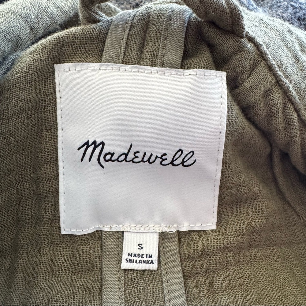Madewell Lightspun Dorset Blazer Olive Green - Color: Distant Surplus - Picture 8 of 12